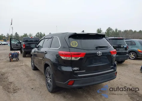 2017 Toyota Highlander Se from USA, damaged, VIN 5TDJZRFH0HS449120